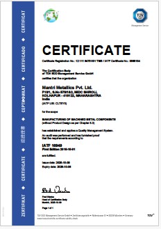 ISO 45001 Certificate